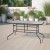 Flash Furniture TLH-089-GG 31.5" x 55" Rectangular Tempered Glass Top Patio Table with Umbrella Hole addl-1