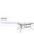 Flash Furniture TLH-089-GG 31.5" x 55" Rectangular Tempered Glass Top Patio Table with Umbrella Hole addl-3