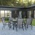 Flash Furniture TLH-089REC-303CGY6-GG 55" Tempered Glass Patio Table with Umbrella Hole, 6 Gray Flex Comfort Stack Chairs, 7 Piece Set addl-1