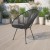 Flash Furniture TLH-094-BLACK-GG Valencia Oval Comfort Series Take Ten Black Papasan Lounge Chair addl-1