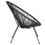 Flash Furniture TLH-094-BLACK-GG Valencia Oval Comfort Series Take Ten Black Papasan Lounge Chair addl-8