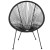 Flash Furniture TLH-094-BLACK-GG Valencia Oval Comfort Series Take Ten Black Papasan Lounge Chair addl-9