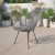 Flash Furniture TLH-094-GREY-GG Valencia Oval Comfort Series Take Ten Grey Papasan Lounge Chair addl-1