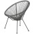 Flash Furniture TLH-094-GREY-GG Valencia Oval Comfort Series Take Ten Grey Papasan Lounge Chair addl-6