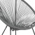 Flash Furniture TLH-094-GREY-GG Valencia Oval Comfort Series Take Ten Grey Papasan Lounge Chair addl-7