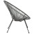 Flash Furniture TLH-094-GREY-GG Valencia Oval Comfort Series Take Ten Grey Papasan Lounge Chair addl-8
