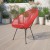 Flash Furniture TLH-094-RED-GG Valencia Oval Comfort Series Take Ten Red Papasan Lounge Chair addl-1