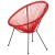Flash Furniture TLH-094-RED-GG Valencia Oval Comfort Series Take Ten Red Papasan Lounge Chair addl-5