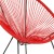 Flash Furniture TLH-094-RED-GG Valencia Oval Comfort Series Take Ten Red Papasan Lounge Chair addl-6