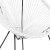 Flash Furniture TLH-094-WHITE-GG Valencia Oval Comfort Series Take Ten White Papasan Lounge Chair addl-6