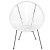 Flash Furniture TLH-094-WHITE-GG Valencia Oval Comfort Series Take Ten White Papasan Lounge Chair addl-8