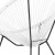 Flash Furniture TLH-094-WHITE-GG Valencia Oval Comfort Series Take Ten White Papasan Lounge Chair addl-9