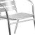 Flash Furniture TLH-1-GG Aluminum Indoor/Outdoor Triple Slat Back Restaurant Stack Chair addl-10