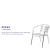 Flash Furniture TLH-1-GG Aluminum Indoor/Outdoor Triple Slat Back Restaurant Stack Chair addl-3