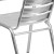 Flash Furniture TLH-1-GG Aluminum Indoor/Outdoor Triple Slat Back Restaurant Stack Chair addl-7
