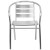 Flash Furniture TLH-1-GG Aluminum Indoor/Outdoor Triple Slat Back Restaurant Stack Chair addl-9