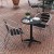 Flash Furniture TLH-ALUM-24RD-017BK2-GG Indoor/Outdoor 23.5
