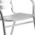 Flash Furniture TLH-ALUM-28SQ-017BCHR4-GG Indoor/Outdoor 27.5