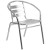 Flash Furniture TLH-ALUM-28SQ-017BCHR4-GG Indoor/Outdoor 27.5