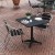Flash Furniture TLH-ALUM-28SQ-017BK2-GG Indoor/Outdoor 27.5