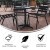 Flash Furniture TLH-ALUM-28SQ-017BK4-GG Indoor/Outdoor 27.5