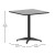 Flash Furniture TLH-ALUM-28SQ-017BK4-GG Indoor/Outdoor 27.5
