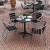 Flash Furniture TLH-ALUM-28SQ-017BK4-GG Indoor/Outdoor 27.5