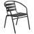 Flash Furniture TLH-ALUM-28SQ-017BK4-GG Indoor/Outdoor 27.5