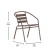 Flash Furniture TLH-ALUM-28SQ-017BZ2-GG Indoor/Outdoor 27.5
