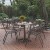 Flash Furniture TLH-ALUM-28SQ-017BZ4-GG Indoor/Outdoor 27.5
