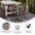 Flash Furniture TLH-ALUM-28SQ-017BZ4-GG Indoor/Outdoor 27.5