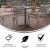 Flash Furniture TLH-ALUM-28SQ-017BZ4-GG Indoor/Outdoor 27.5