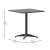 Flash Furniture TLH-ALUM-28SQ-017BZ4-GG Indoor/Outdoor 27.5