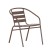 Flash Furniture TLH-ALUM-28SQ-017BZ4-GG Indoor/Outdoor 27.5