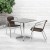 Flash Furniture TLH-ALUM-28SQ-020CHR2-GG Indoor/Outdoor 27.5
