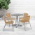 Flash Furniture TLH-ALUM-32RD-020BGECHR4-GG Indoor/Outdoor 31.5