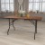 Flash Furniture YT-WTFT30X60-TBL-GG 30" x 60" Rectangular Wood Folding Banquet Table with Clear Coated Finished Top addl-2