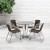Flash Furniture TLH-ALUM-32RD-020CHR4-GG Indoor/Outdoor 31.5