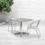 Flash Furniture TLH-ALUM-32SQ-017BCHR2-GG Indoor/Outdoor 31.5