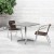 Flash Furniture TLH-ALUM-32SQ-020CHR2-GG Indoor/Outdoor 31.5
