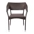 Flash Furniture TT-TT002-ESP-GG All Weather Espresso PE Rattan Wicker Patio Stacking Dining Chair addl-10