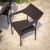 Flash Furniture TT-TT002-ESP-GG All Weather Espresso PE Rattan Wicker Patio Stacking Dining Chair addl-6
