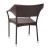 Flash Furniture TT-TT002-ESP-GG All Weather Espresso PE Rattan Wicker Patio Stacking Dining Chair addl-7