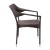 Flash Furniture TT-TT002-ESP-GG All Weather Espresso PE Rattan Wicker Patio Stacking Dining Chair addl-9