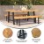Flash Furniture TT-TT01122-1A-NAT-GG Acacia Wood Rectangle Patio Dining Table with Metal Base, Natural/Black addl-3