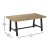 Flash Furniture TT-TT01122-1A-NAT-GG Acacia Wood Rectangle Patio Dining Table with Metal Base, Natural/Black addl-4