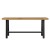 Flash Furniture TT-TT01122-1A-NAT-GG Acacia Wood Rectangle Patio Dining Table with Metal Base, Natural/Black addl-9