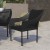 Flash Furniture TT-TT02-BK-GG Black All Weather PE Rattan Wicker Stacking Patio Dining Chair addl-1