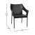 Flash Furniture TT-TT02-BK-GG Black All Weather PE Rattan Wicker Stacking Patio Dining Chair addl-4