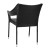 Flash Furniture TT-TT02-BK-GG Black All Weather PE Rattan Wicker Stacking Patio Dining Chair addl-7